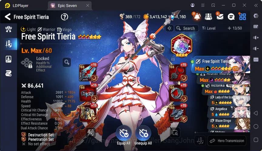 Epic Seven Accounts Global Unverif | 1 ML | (Tieria,vildred,Verinika,T image 13