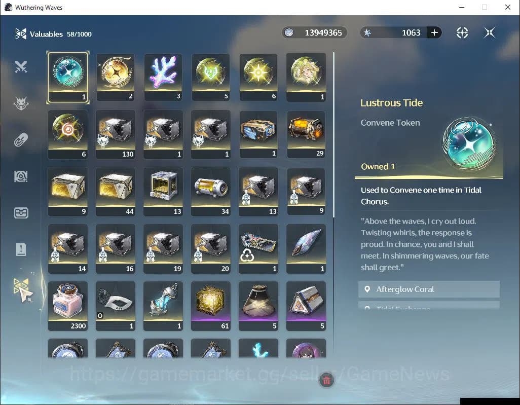 Wuthering Waves Accounts SEA | UL 50 | 1k Astrite | 1 Limited | Hiyuki R6+S image 12