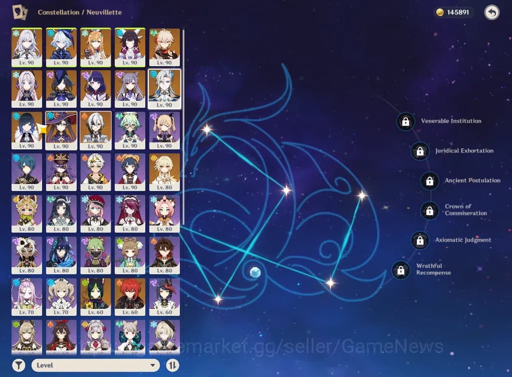 Genshin Impact Accounts ASIA|AR59|PreamTeam Skrik,Neuvillette|11Limited+7( image 8