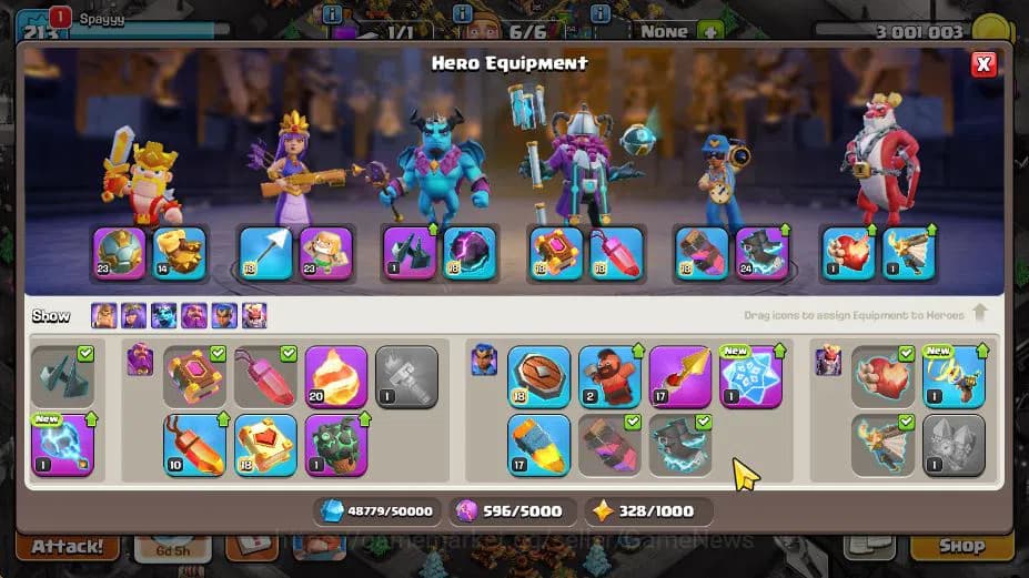 Clash of Clans Accounts TH 16-BH 10|Limited Skin|LV 213|HH 10|BK 75,AQ 85, image 12