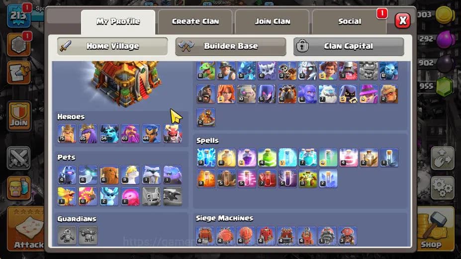 Clash of Clans Accounts TH 16-BH 10|Limited Skin|LV 213|HH 10|BK 75,AQ 85, image 4
