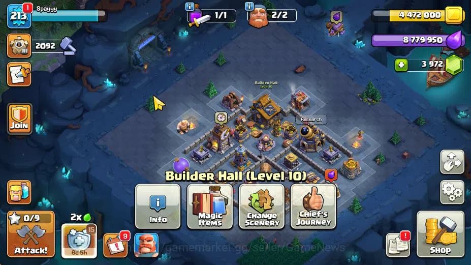 Clash of Clans Accounts TH 16-BH 10|Limited Skin|LV 213|HH 10|BK 75,AQ 85, image 9