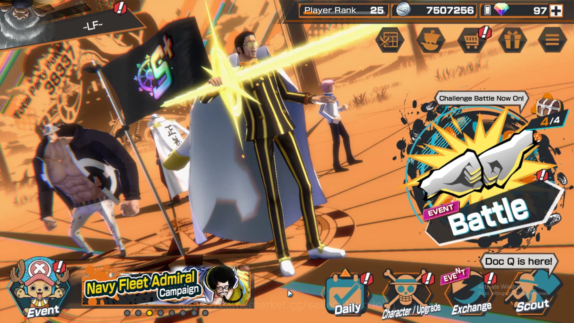 One Piece Bounty Rush Accounts GLOBAL | many ex, four emperor luffy, borsalino, a image 2