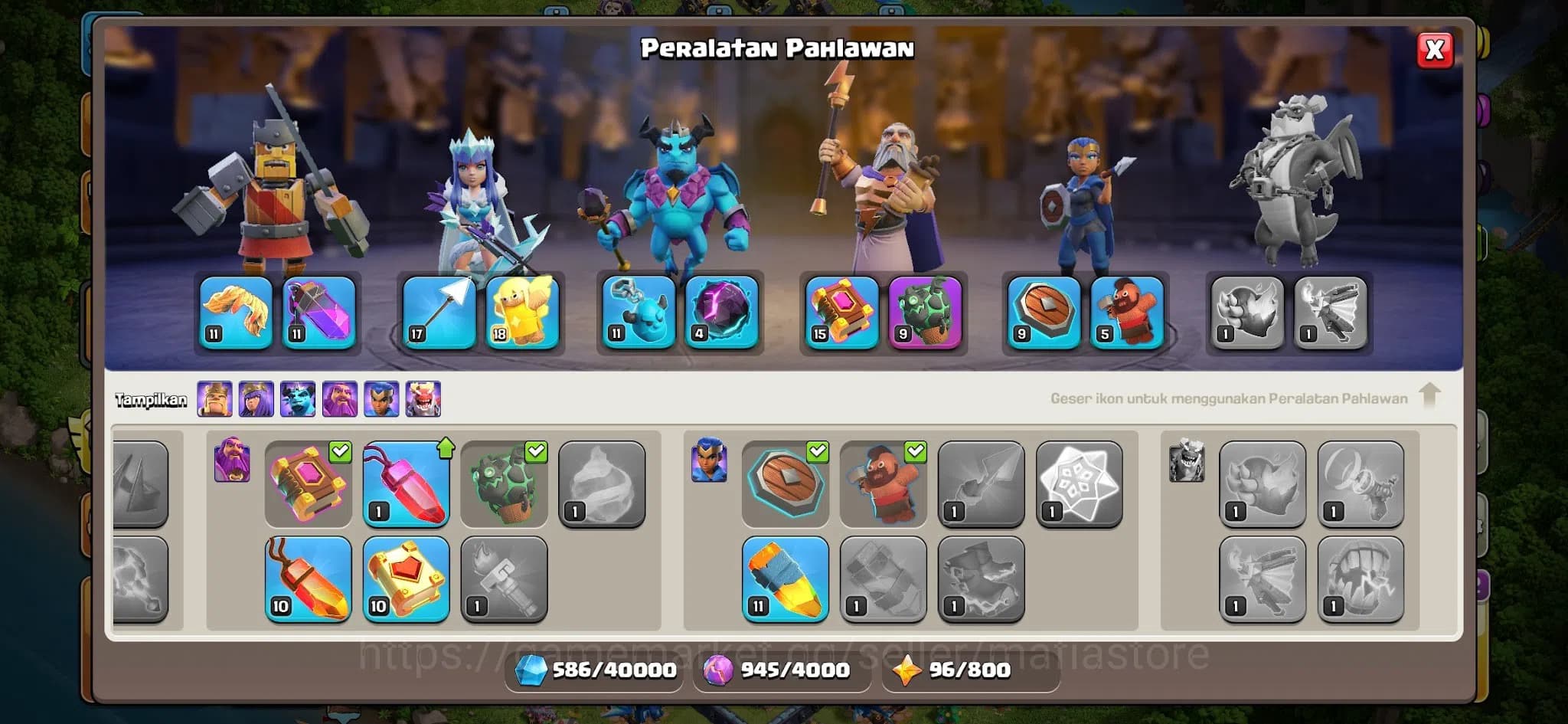 Clash of Clans Accounts TH13: Minion Prince Lv48 (5th Hero) MaxEq: RageV11 image 14