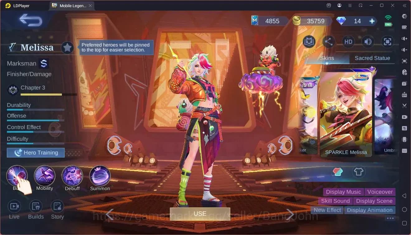Mobile Legends: Bang Bang Accounts Global|Hero 121|Skin 239|Renowned|Prime Claude|Asp image 1