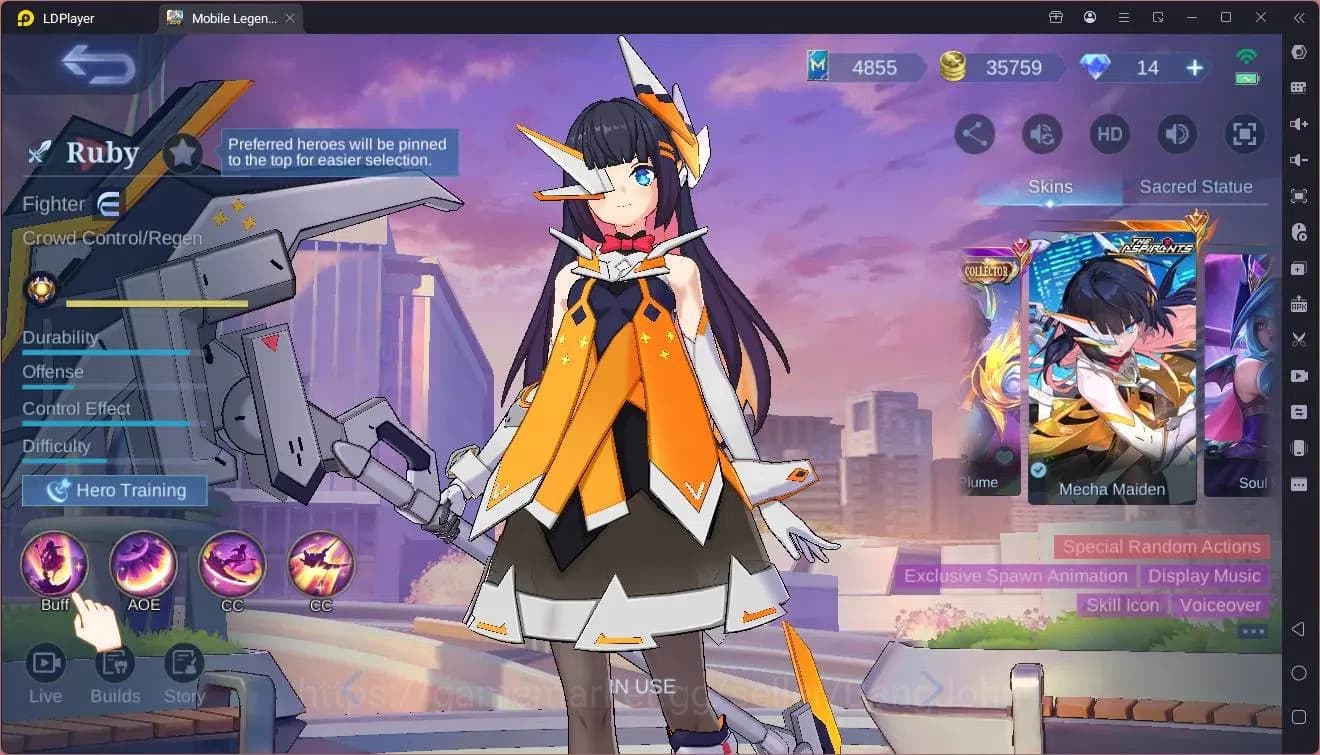 Mobile Legends: Bang Bang Accounts Global|Hero 121|Skin 239|Renowned|Prime Claude|Asp image 8