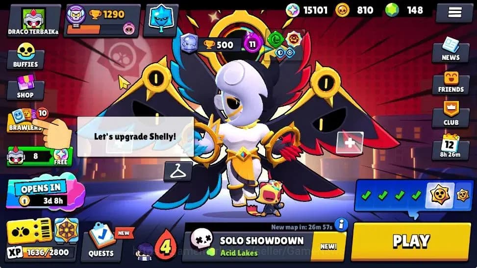 Brawl Stars Accounts 1290 Trophy|15K Bling 148 Gem|23 Brawler 2 Max Lvl image 1