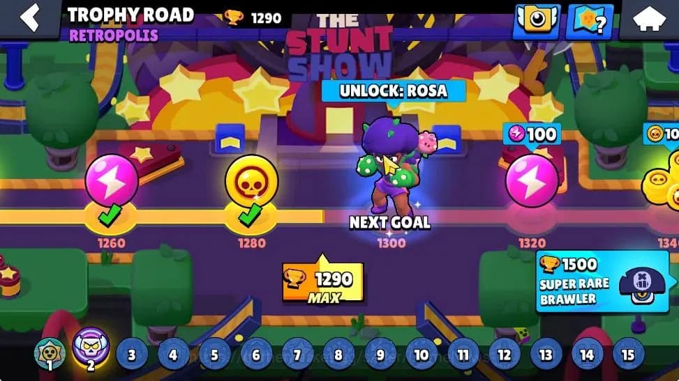 Brawl Stars Accounts 1290 Trophy|15K Bling 148 Gem|23 Brawler 2 Max Lvl image 4
