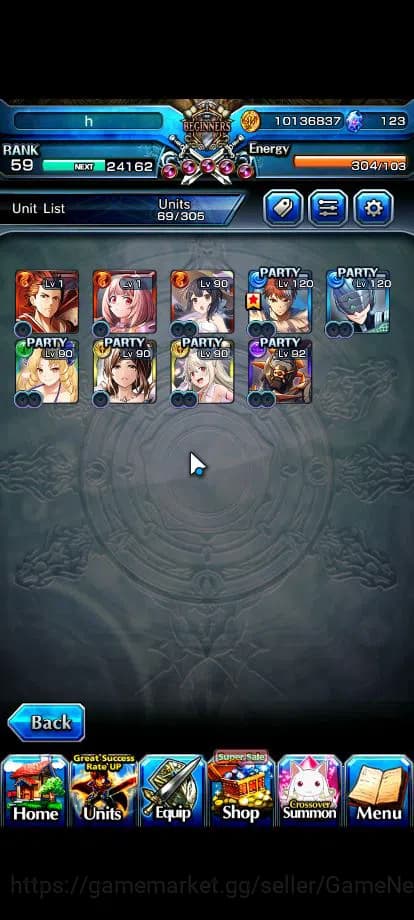 Grand Summoners Accounts Global|Rank 59|9 Ascend|InumutaTW,EmiyaTW,S Miyu,L image 2