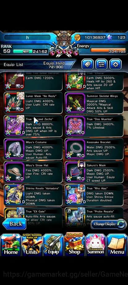 Grand Summoners Accounts Global|Rank 59|9 Ascend|InumutaTW,EmiyaTW,S Miyu,L image 3