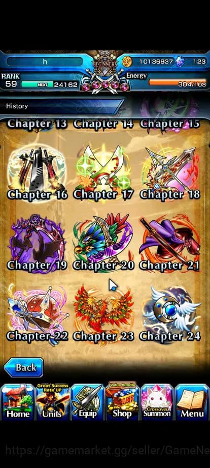 Grand Summoners Accounts Global|Rank 59|9 Ascend|InumutaTW,EmiyaTW,S Miyu,L image 4