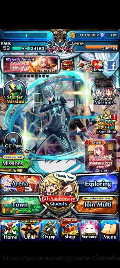 Grand Summoners Accounts Global|Rank 59|9 Ascend|InumutaTW,EmiyaTW,S Miyu,L image 5