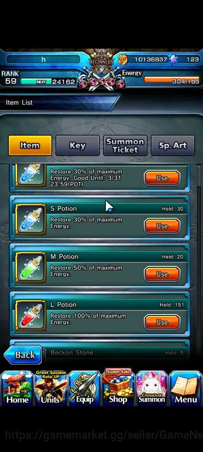 Grand Summoners Accounts Global|Rank 59|9 Ascend|InumutaTW,EmiyaTW,S Miyu,L image 6