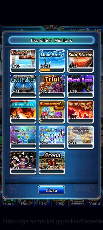 Grand Summoners Accounts Global|Rank 59|9 Ascend|InumutaTW,EmiyaTW,S Miyu,L image 7