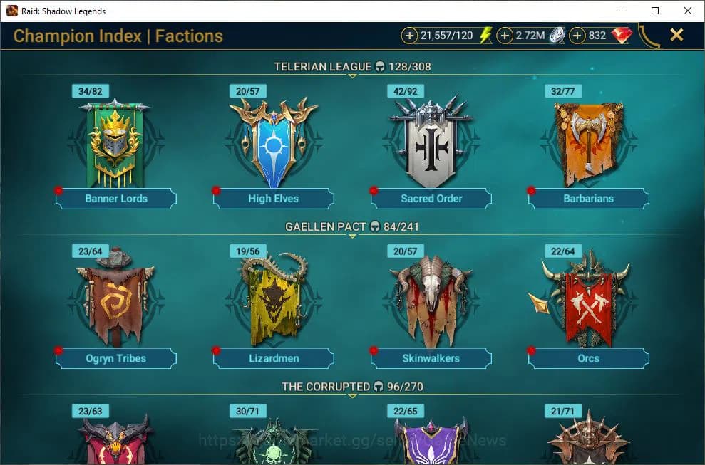 Raid: Shadow Legends Accounts Lv50 1,1M Power|1 Mythic(Blood M Mina)|25 Legend(N image 6