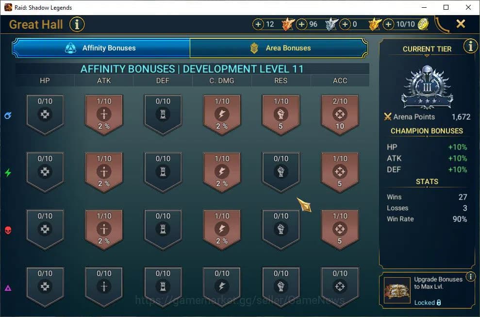 Raid: Shadow Legends Accounts Lv50 1,1M Power|1 Mythic(Blood M Mina)|25 Legend(N image 9