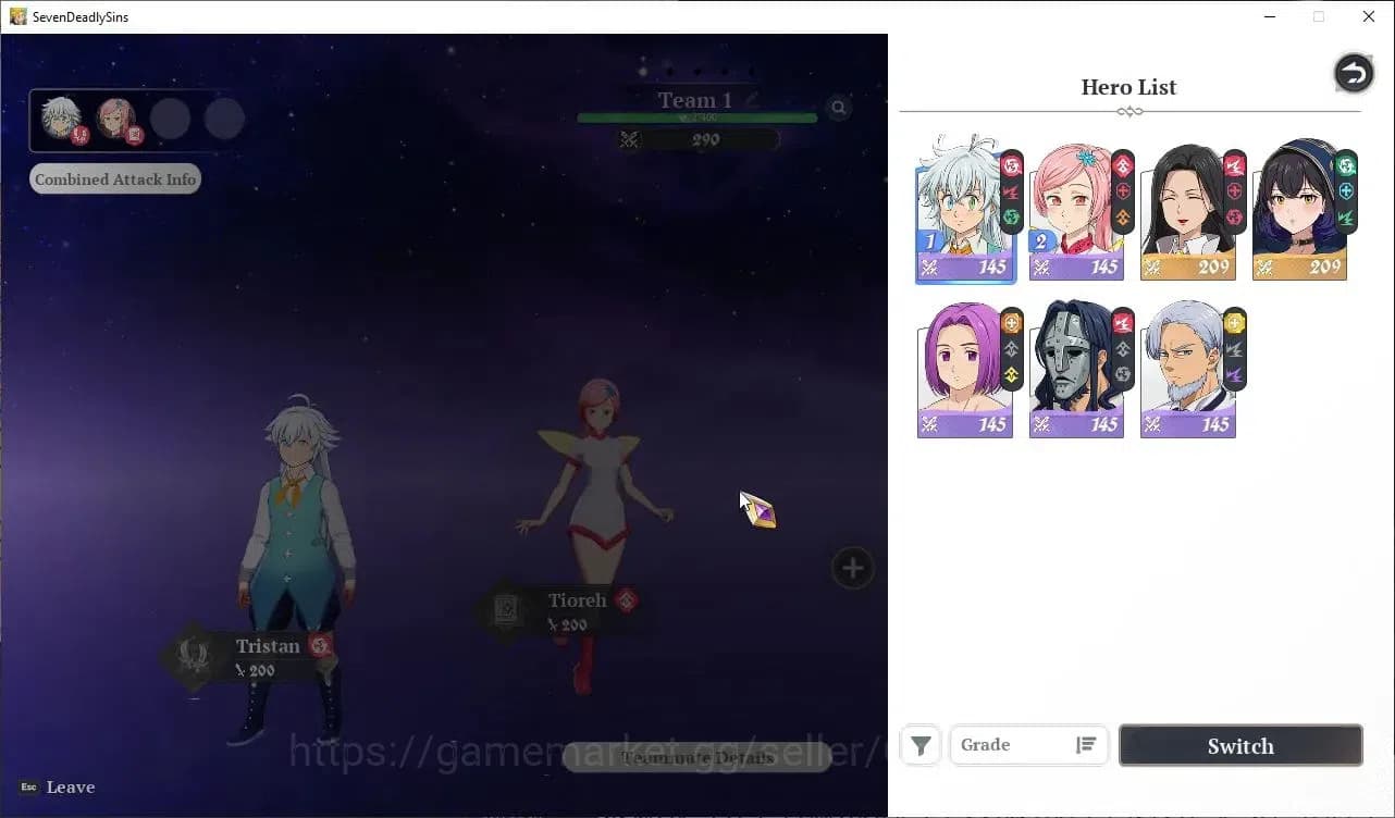 The Seven Deadly Sins: Origin Accounts NA WEST|Fresh Starter Lvl 2|2 SSR Clotho,Guila & 4 image 1