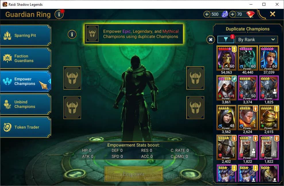 Raid: Shadow Legends Accounts Lv53 527K Power|21 Legendary(Xenomorph,Ninja,Alice image 11