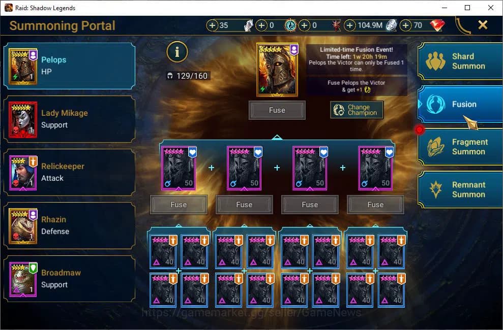 Raid: Shadow Legends Accounts Lv53 527K Power|21 Legendary(Xenomorph,Ninja,Alice image 19