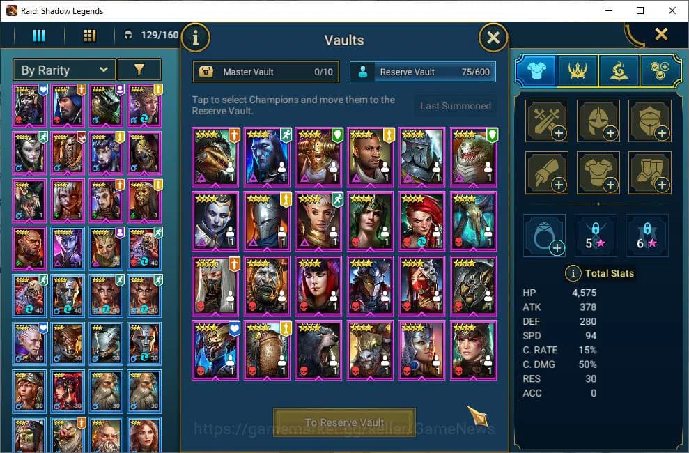 Raid: Shadow Legends Accounts Lv53 527K Power|21 Legendary(Xenomorph,Ninja,Alice image 5