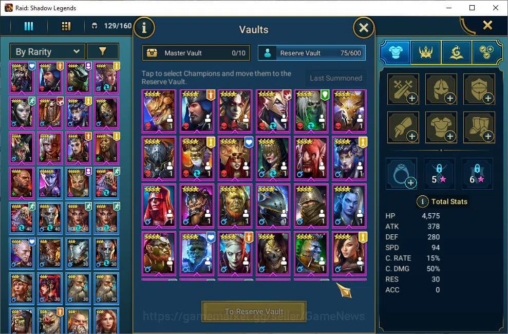 Raid: Shadow Legends Accounts Lv53 527K Power|21 Legendary(Xenomorph,Ninja,Alice image 6