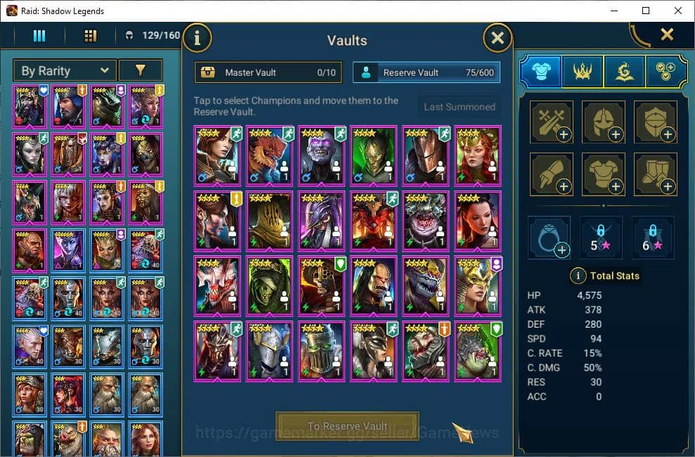 Raid: Shadow Legends Accounts Lv53 527K Power|21 Legendary(Xenomorph,Ninja,Alice image 7