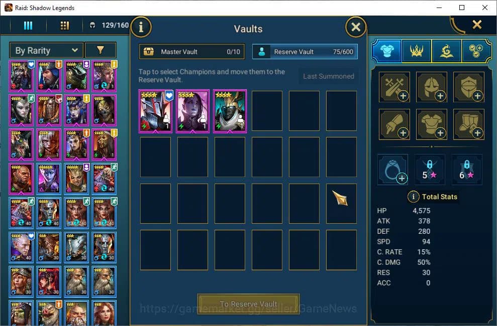 Raid: Shadow Legends Accounts Lv53 527K Power|21 Legendary(Xenomorph,Ninja,Alice image 8