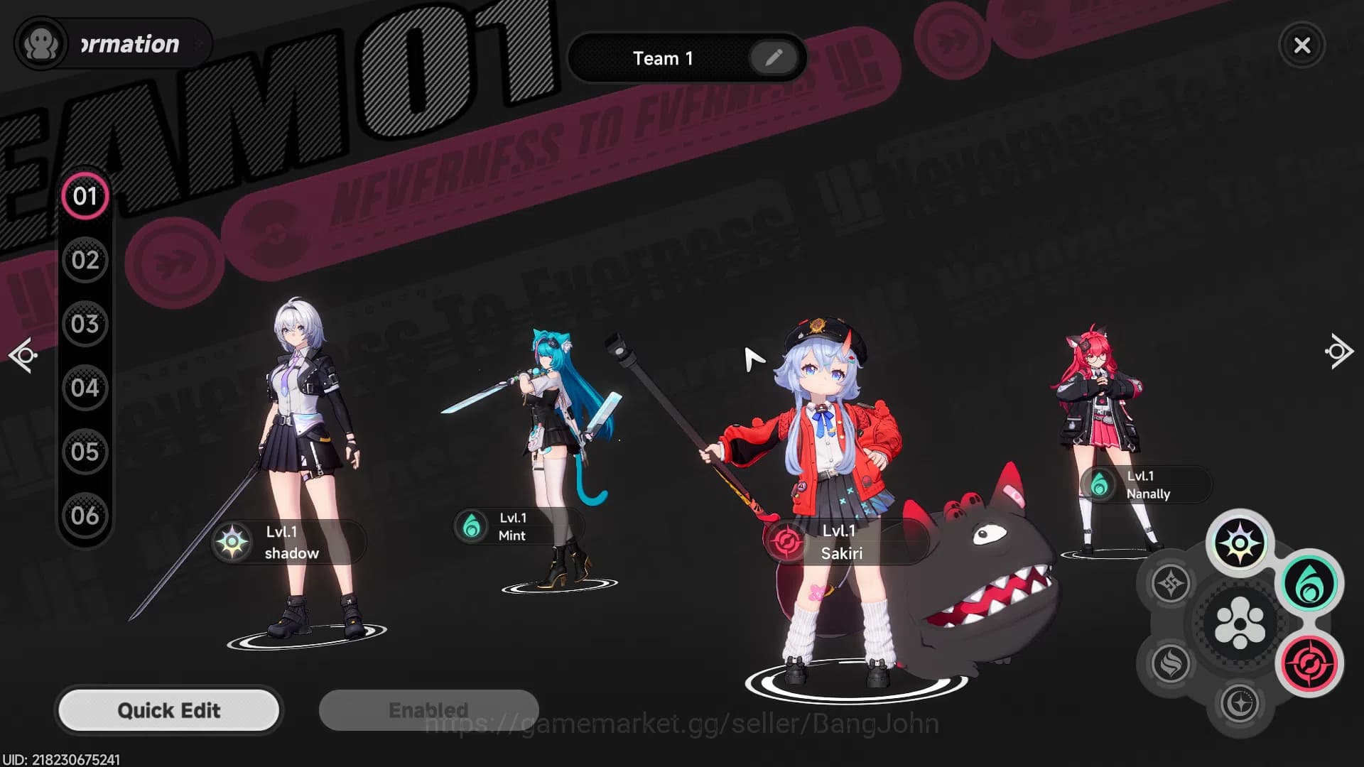 Neverness to Everness Accounts America | Starter Lv 3 | 2 S Char Nanally, Sakiri image 7