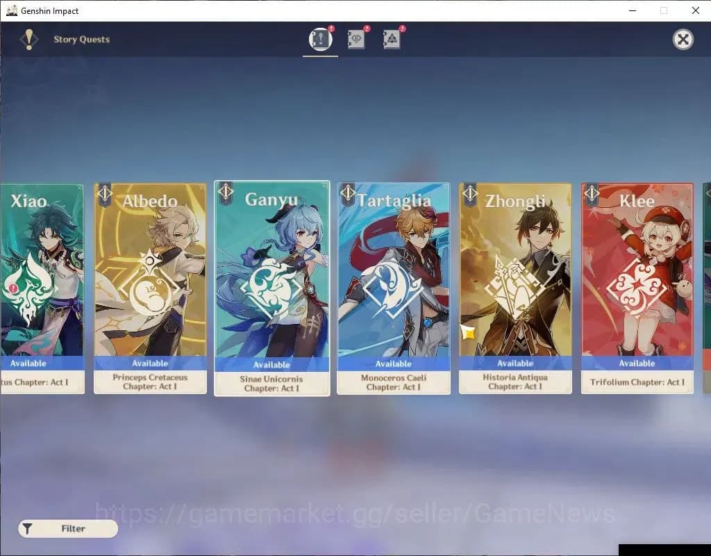 Genshin Impact Accounts Asia|AR 48|1 Limit +20(*4Character)| Arlecchino+Si image 17