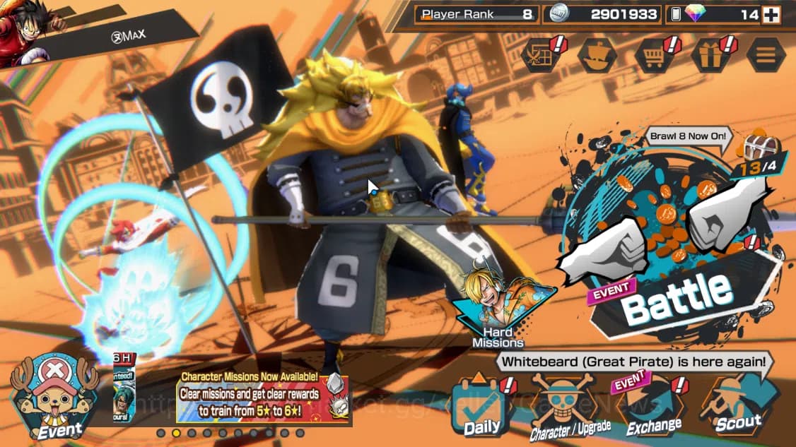 One Piece Bounty Rush Accounts Global|2EX|Great Pirate Edward Newgate,Winner Isla image 1