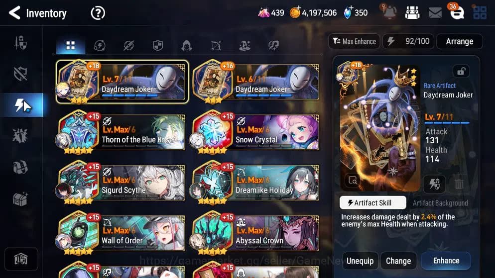 Epic Seven Accounts GLOBAL UNVERIF|NewEra|10 ML(Salome,LOT Scales,RO L image 9