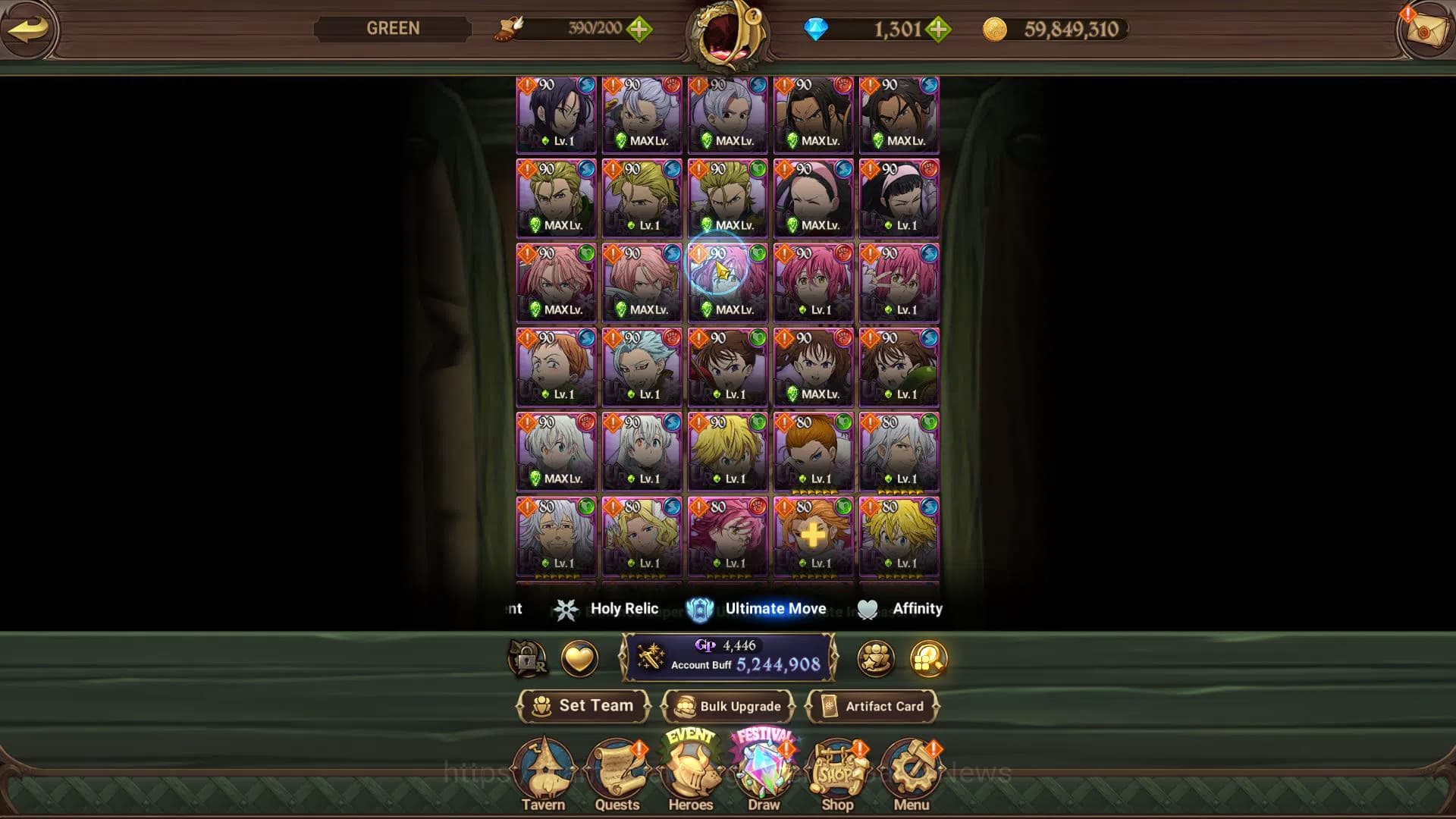 The Seven Deadly Sins: Grand Cross Accounts Global|5,2M CC|1301 DM|2 LR+9 UR+Collab FF,Blessin image 10