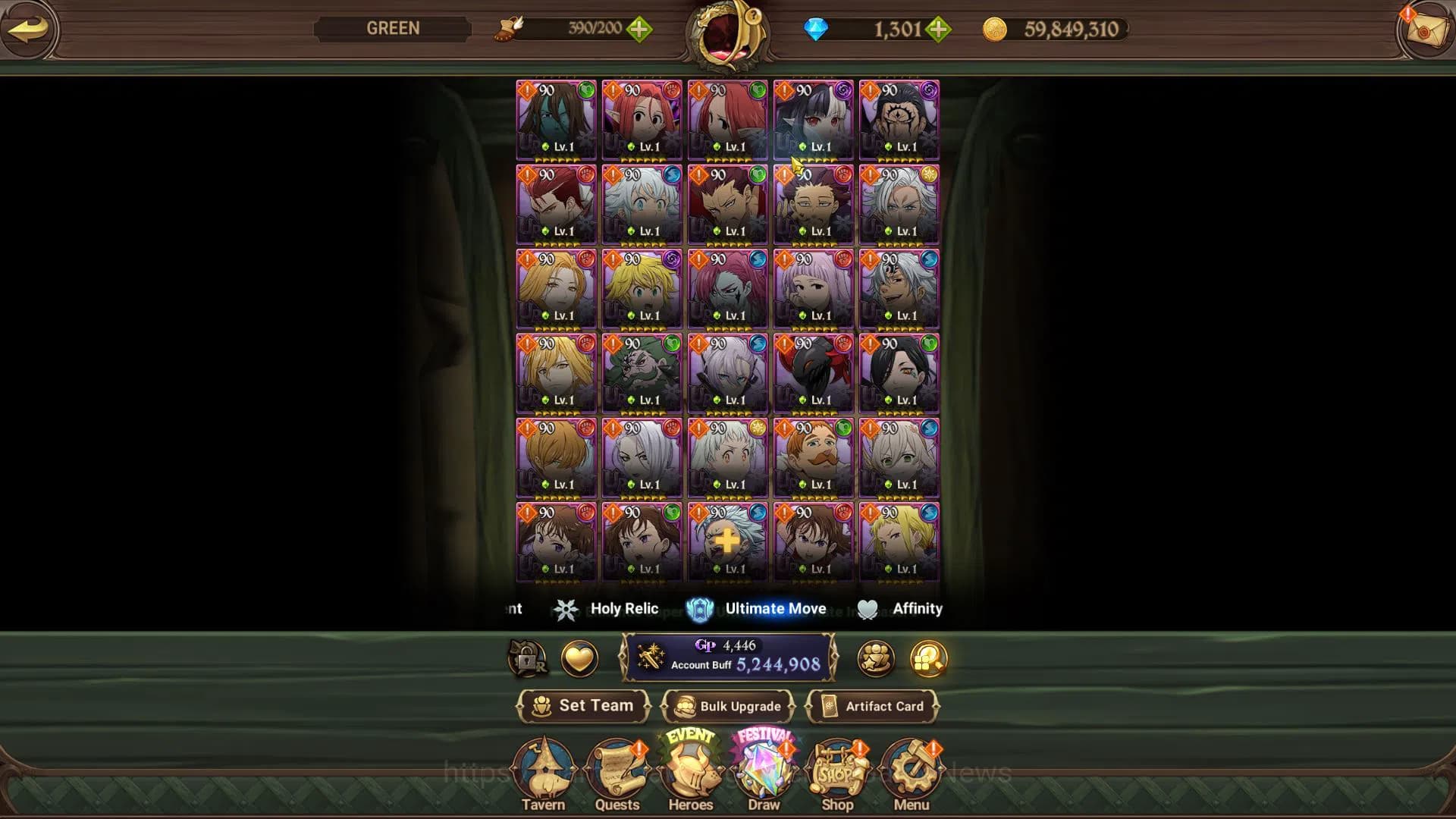 The Seven Deadly Sins: Grand Cross Accounts Global|5,2M CC|1301 DM|2 LR+9 UR+Collab FF,Blessin image 8