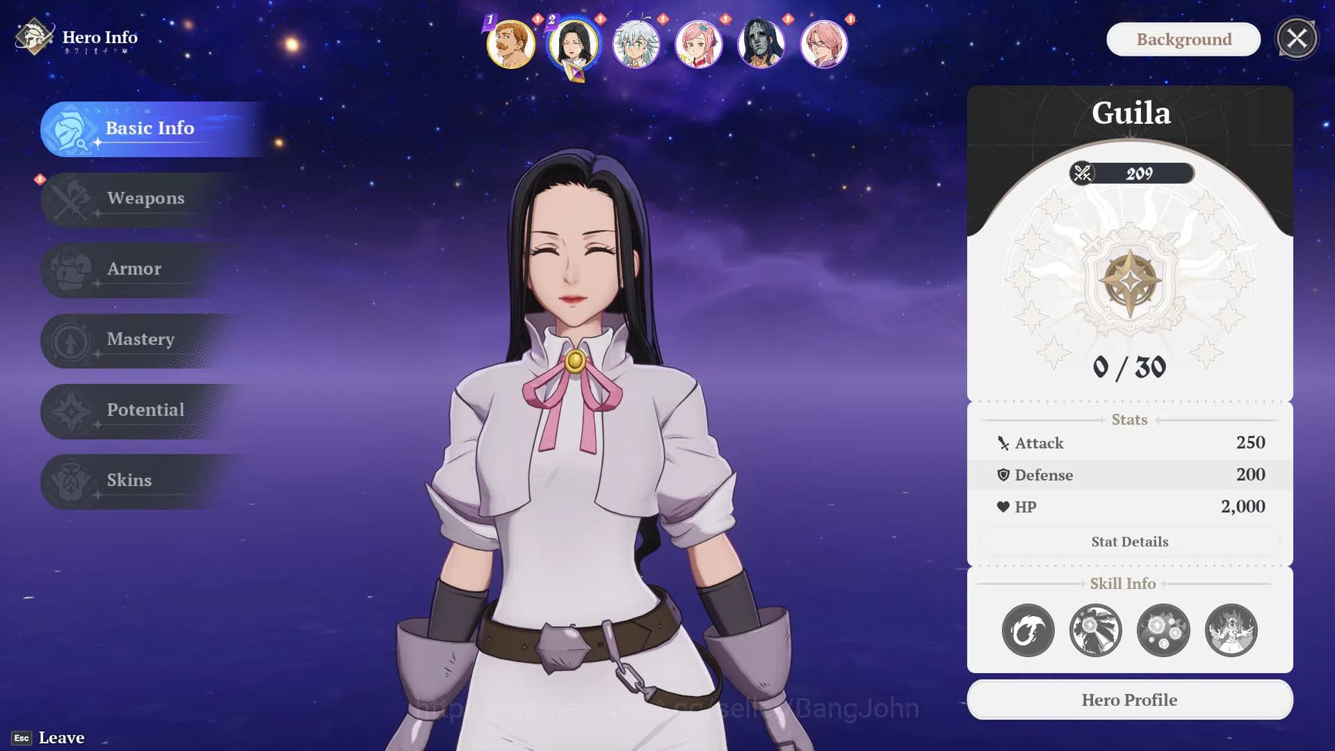 The Seven Deadly Sins: Origin Accounts EU Fresh Starter Lv2 WL1 | 2SSR Escanor + Guila (S image 4