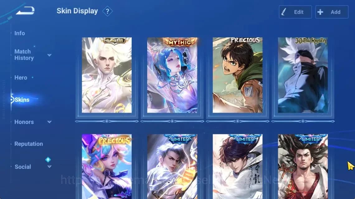 Honor of Kings Accounts Hero112 Skin273|Flawless(Kaizer),Mythic(Diao),AOT( image 3