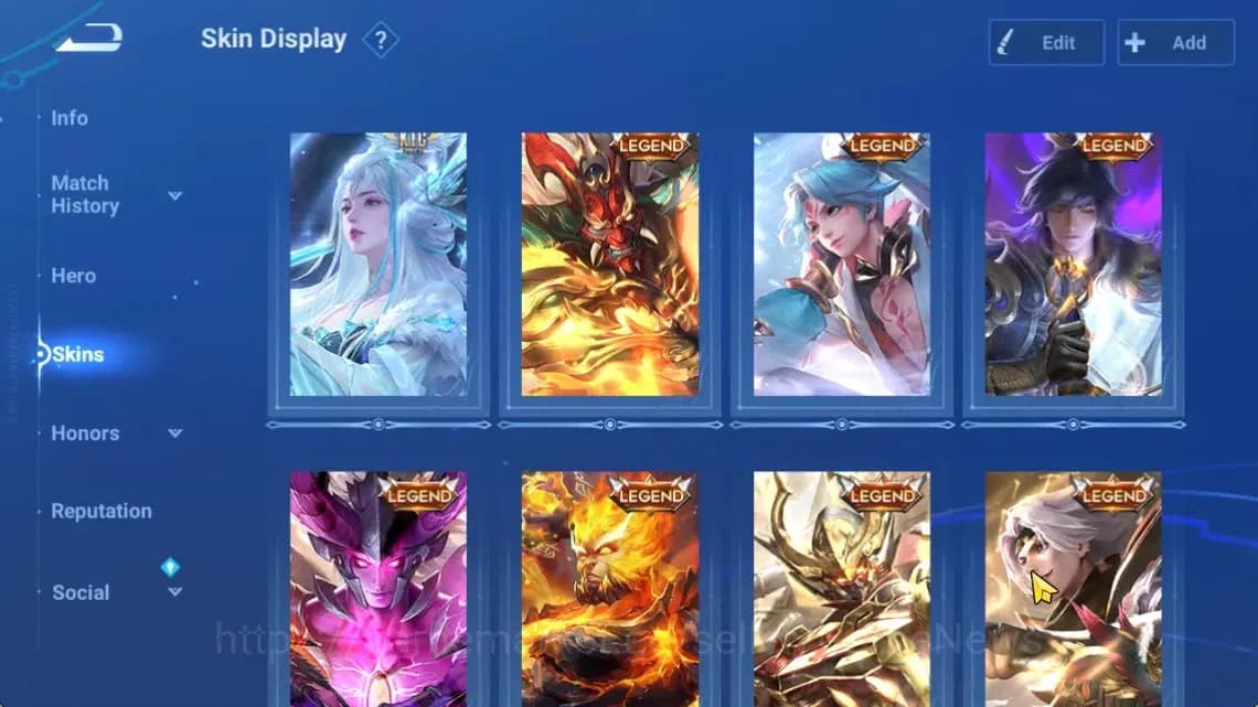 Honor of Kings Accounts Hero112 Skin273|Flawless(Kaizer),Mythic(Diao),AOT( image 5