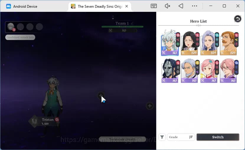 The Seven Deadly Sins: Origin Accounts EUROPE|FreshStarterLvl|3SSR|Escanor,Guila,Jericho+ image 6