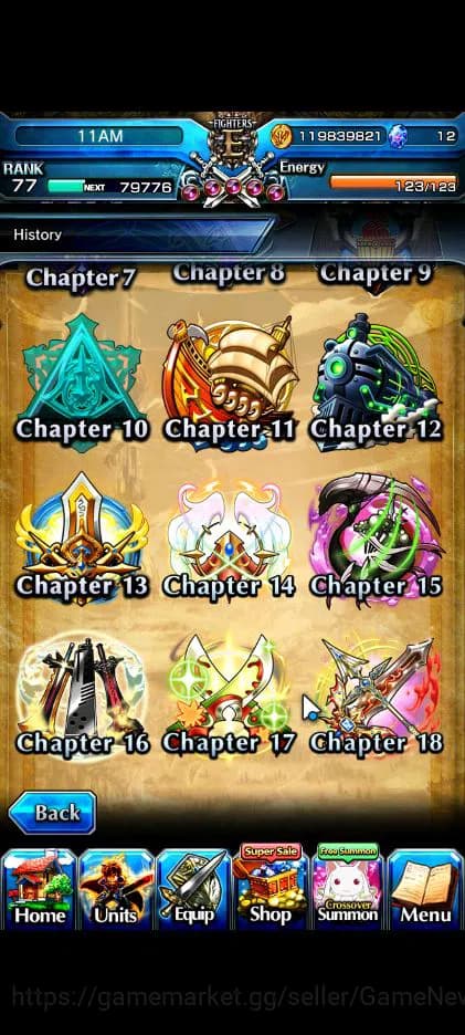 Grand Summoners Accounts Global|Rank 77|17 Ascend|InumutaTW,EmiyaTW,Summer image 15