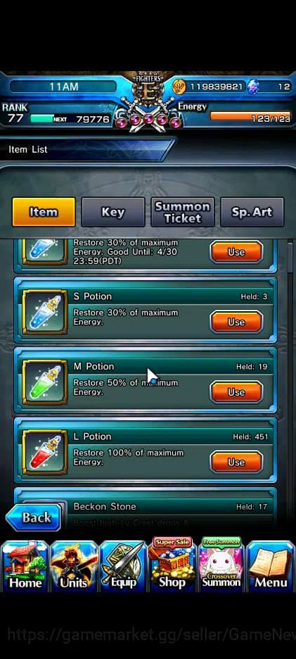 Grand Summoners Accounts Global|Rank 77|17 Ascend|InumutaTW,EmiyaTW,Summer image 2