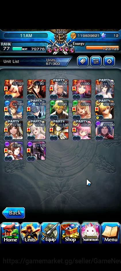 Grand Summoners Accounts Global|Rank 77|17 Ascend|InumutaTW,EmiyaTW,Summer image 4