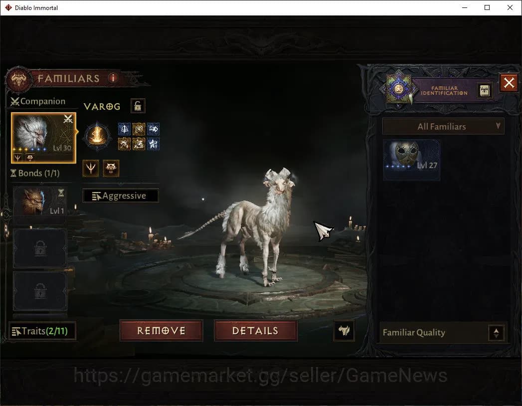 Diablo Immortal Accounts SEA-Izual|Lv60(585)|Necromancer|35kCr|Reso420|Male image 10