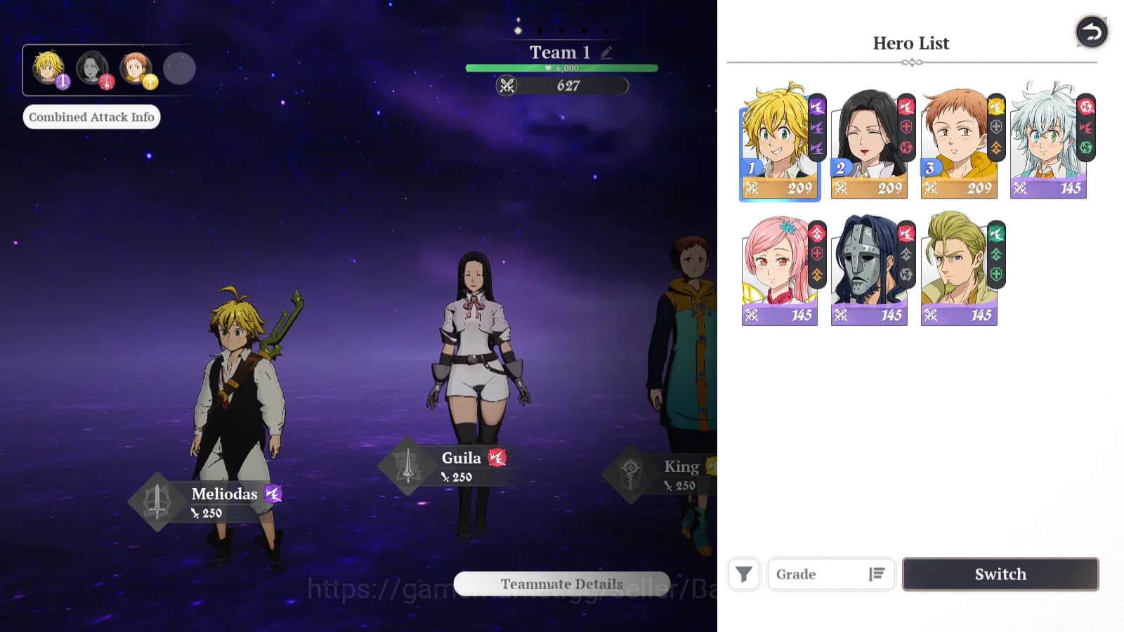 The Seven Deadly Sins: Origin Accounts EUROPE | Fresh Starter Lv 2 | 3SSR |Meliodas,Guila image 11