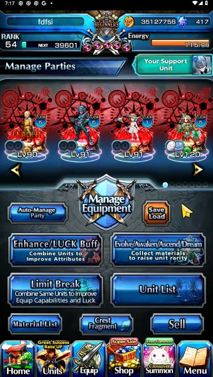 Grand Summoners Accounts GLOBAL | Ascend 19 | Saitama TW, Houka TW, S Miyu image 2