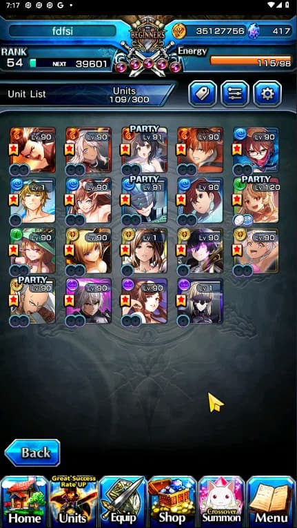 Grand Summoners Accounts GLOBAL | Ascend 19 | Saitama TW, Houka TW, S Miyu image 3