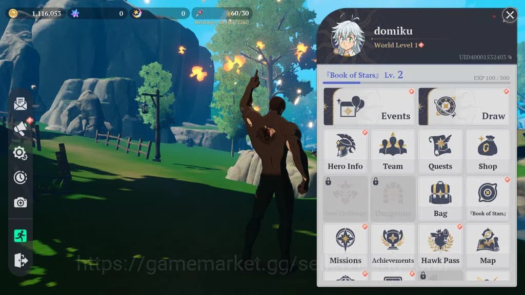 The Seven Deadly Sins: Origin Accounts EUROPE|Fresh Starter Lvl 2|2 SSR|Escanor,Guila&5SR image 1