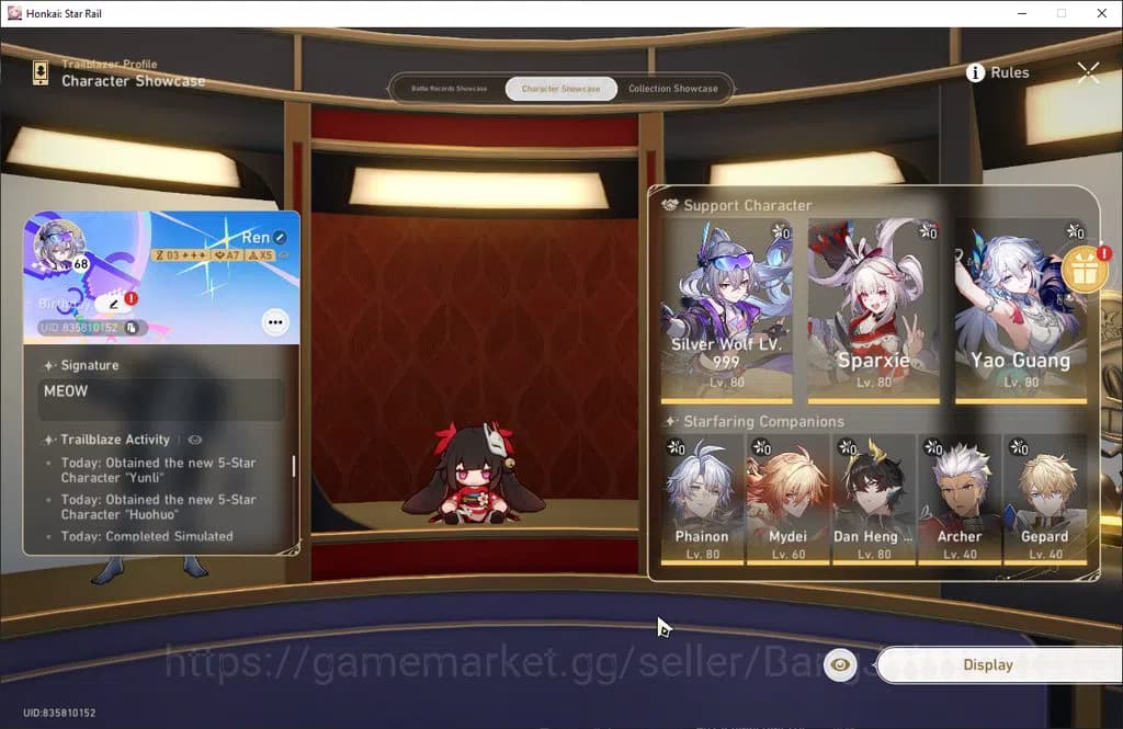 Honkai Star Rail Accounts Asia TL 68 | 15 Limit | Prime Team SW999 + Sign | image 1