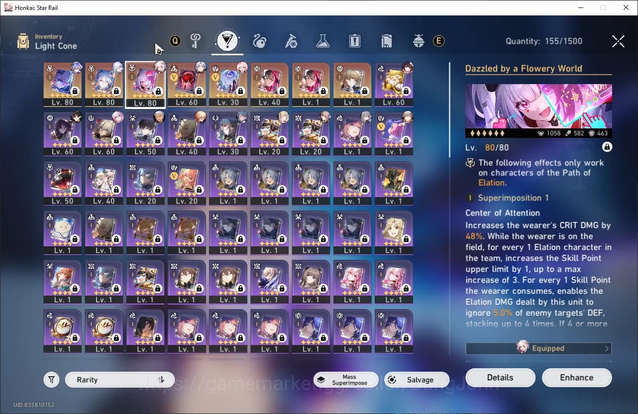 Honkai Star Rail Accounts Asia TL 68 | 15 Limit | Prime Team SW999 + Sign | image 11