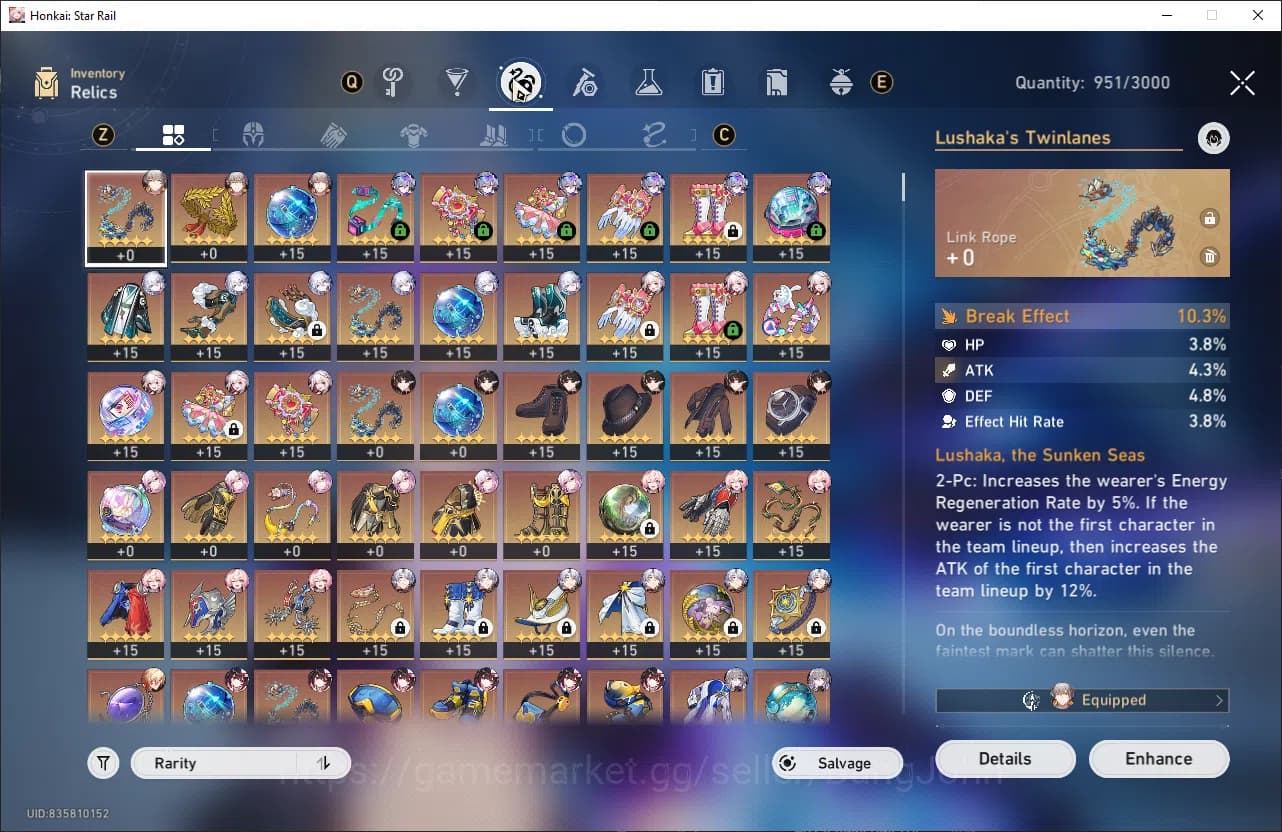 Honkai Star Rail Accounts Asia TL 68 | 15 Limit | Prime Team SW999 + Sign | image 9