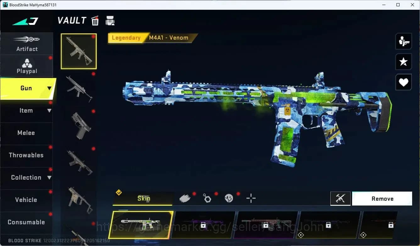 Blood Strike Accounts ASIA| 7DS Oslo Playpal | 2 7DS Collab Guns | 2 BLE image 4