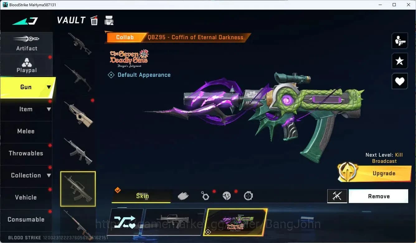 Blood Strike Accounts ASIA| 7DS Oslo Playpal | 2 7DS Collab Guns | 2 BLE image 7